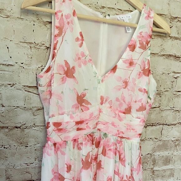 Leith sleeveless floral chiffon maxi dress - Picture 7 of 7